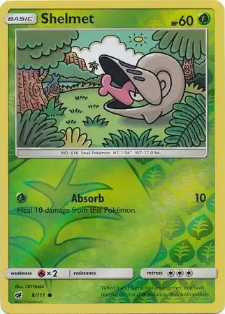 Crimson Invasion Shelmet #8/111 reverse holo